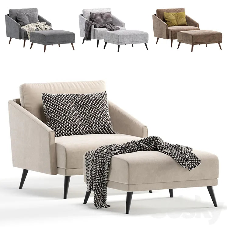 Armchair SEVILLE by Cazarina Interiors 4 Colors Version/Кресло СЕВИЛЬЯ 3DSMAX Model