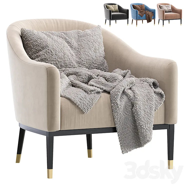Armchair SHIPROK by Cazarina Interiors/Кресло ШИПРОК 3DSMAX Model