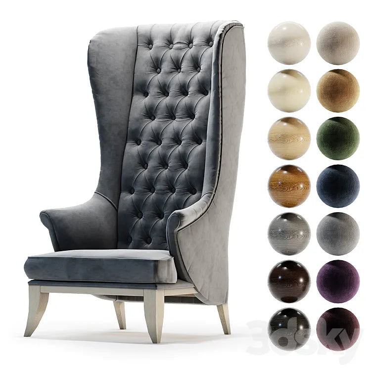Armchair Throne 3DSMAX Model