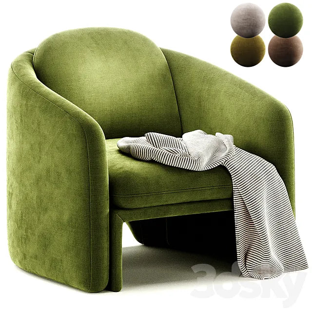 Armchair Warren by Laredoute 3ds Max
