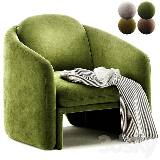 Armchair Warren by Laredoute 3ds Max