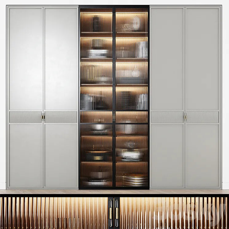 Art Deco style wardrobe 13 3DSMAX Model