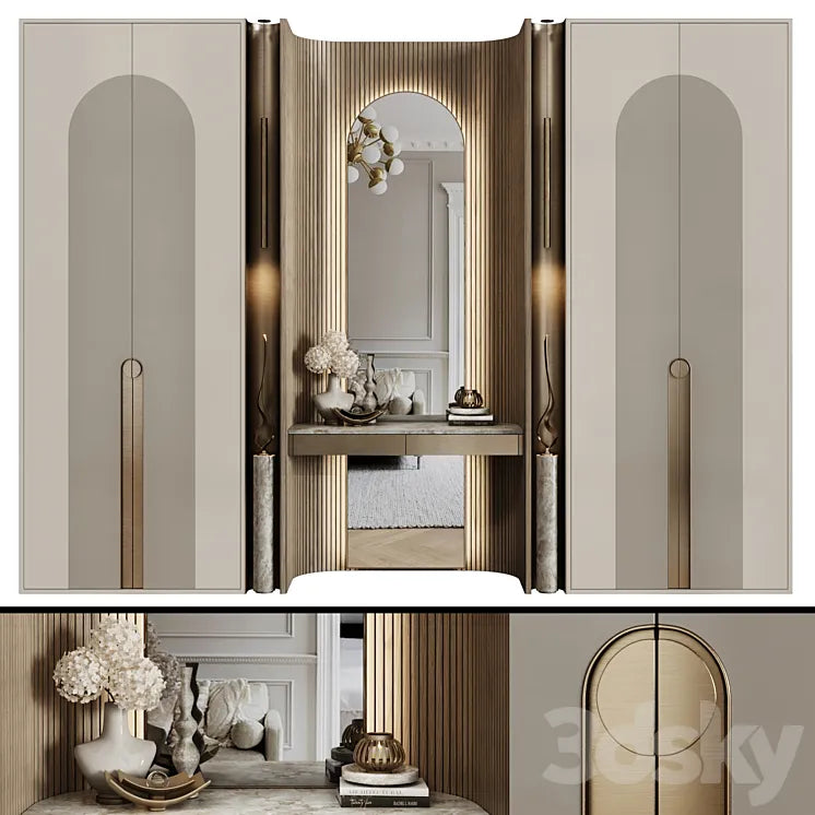 Art Deco Wardrobe 18 3DSMAX Model