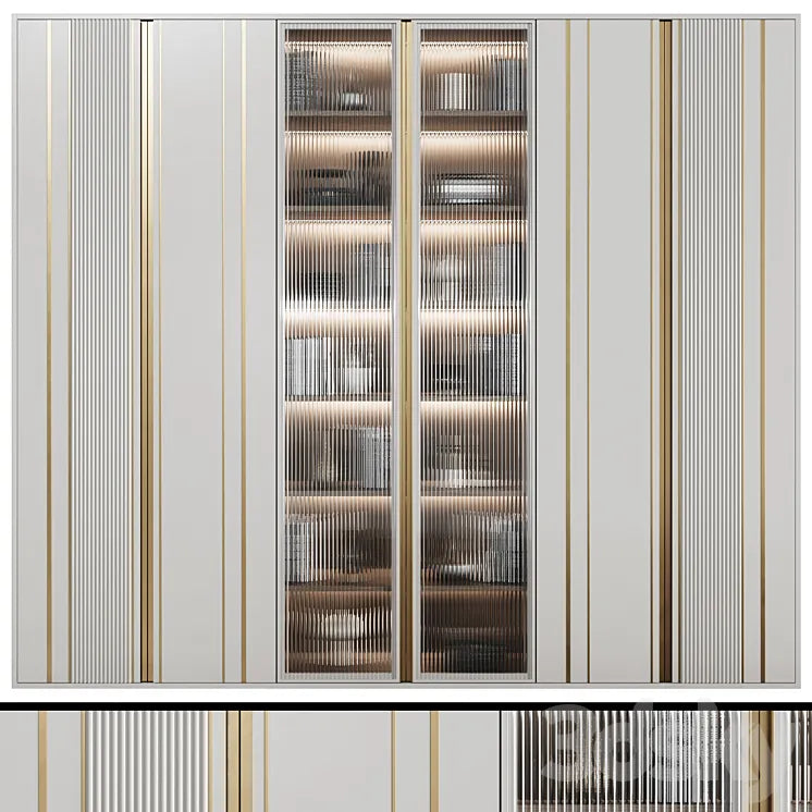 Art Deco Wardrobe 30 3DSMAX Model