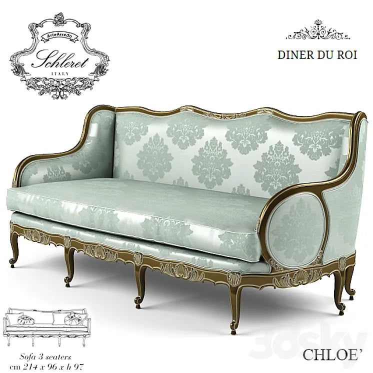 ARTEARREDO Diner du Roi CHLOE sofa 3DSMAX Model