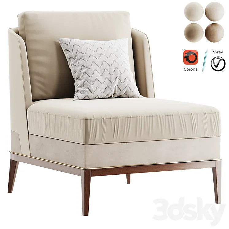 Arthur Armchair 3DSMAX Model