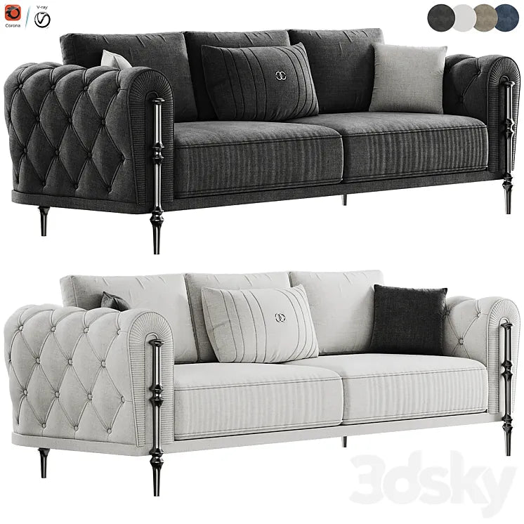 Arven sofa 3DSMAX Model