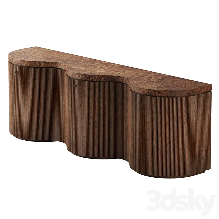 ARY SIDEBOARD 3 WAVES by Emmanuelle Simon 3DSMAX Model