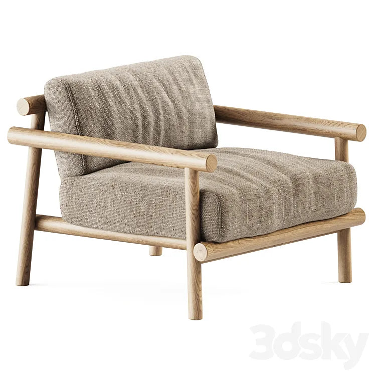 Ayana Armchair by B&B Italia / Garden armchair 3DSMAX Model