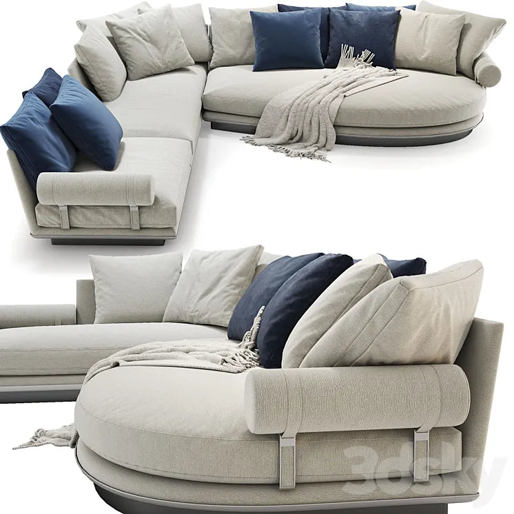 B & B Noonu corner sofa 3DSMAX Model