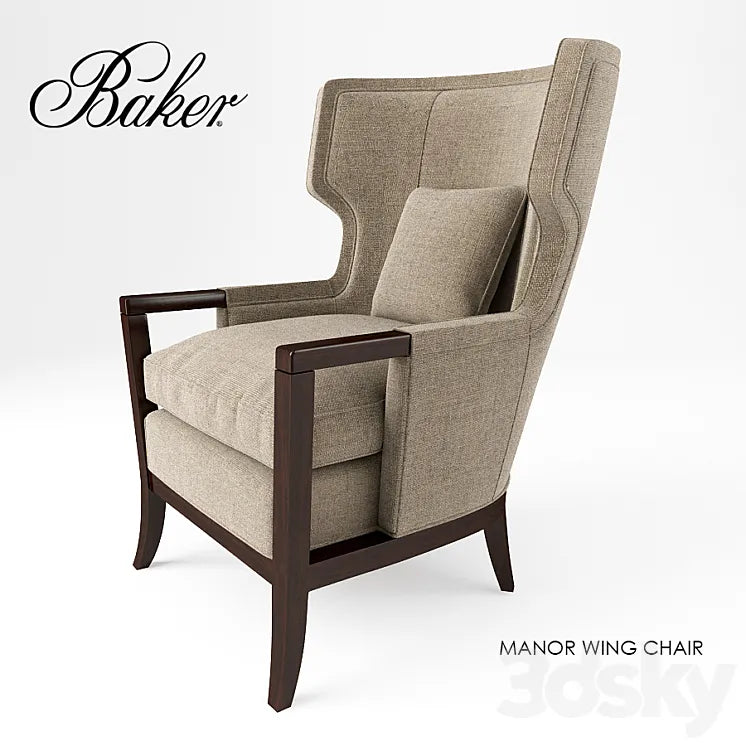 Baker chair MANOR WING 3DSMAX Model