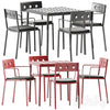 Balcony Unpolished Dining Armchair and Table by Hay 3DSMAX Model