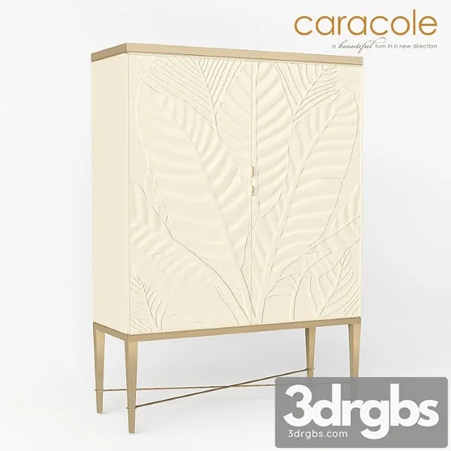 Bar cabinet palms up! caracole 3D Model Free