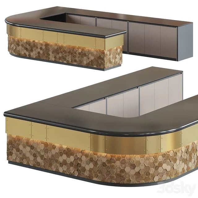 bar counter 3dsMax Model