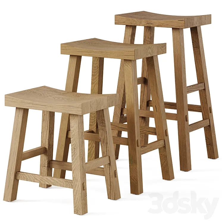 Bar stool Asayo by LA REDOUTE INTERIEURS 3DSMAX Model