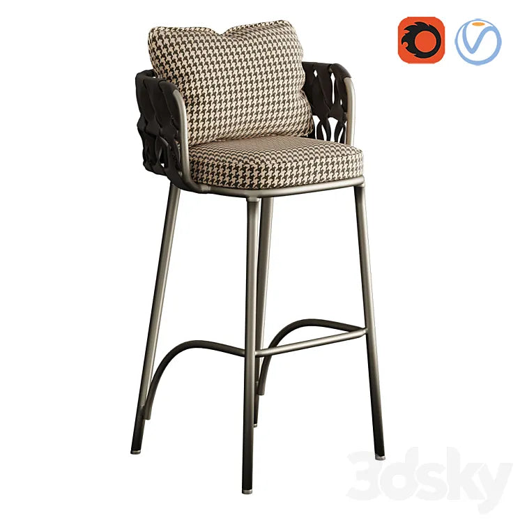 Bar stool Aura by Romatti 3DSMAX Model