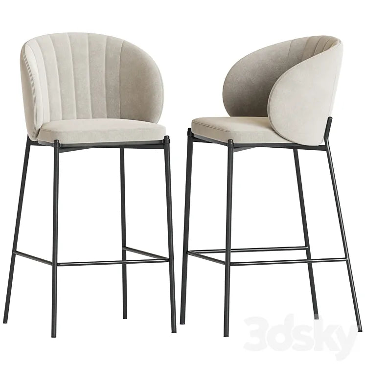 Bar stool cruz shell 3DSMAX Model