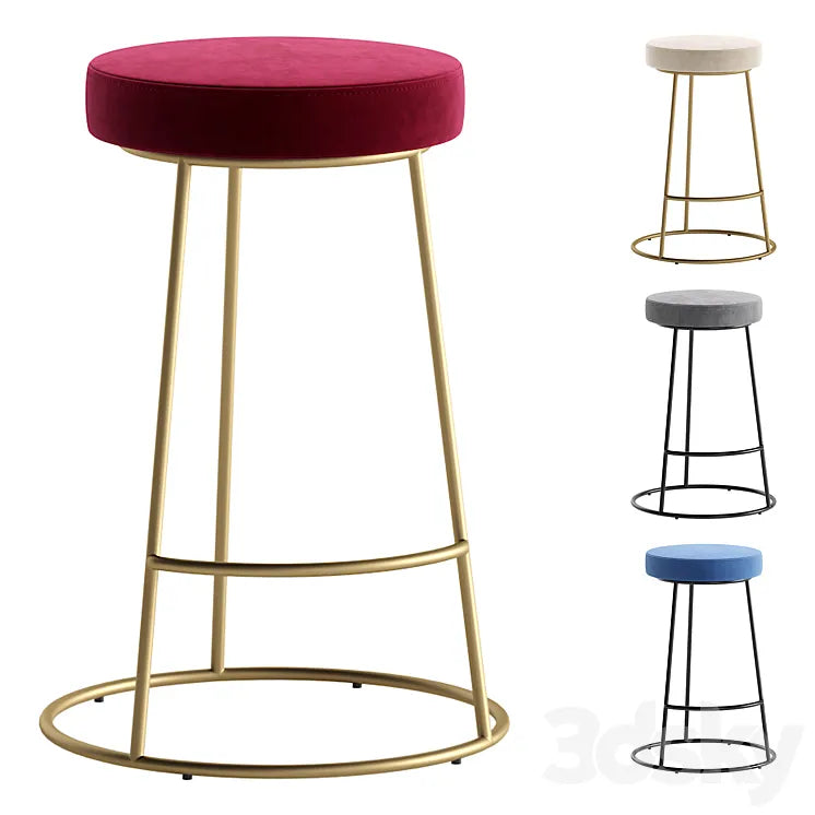 Bar Stool MACLAINE by Cazarina Interiors 4 Colors Version/Барный Стул МАКЛЕЙН 3DSMAX Model