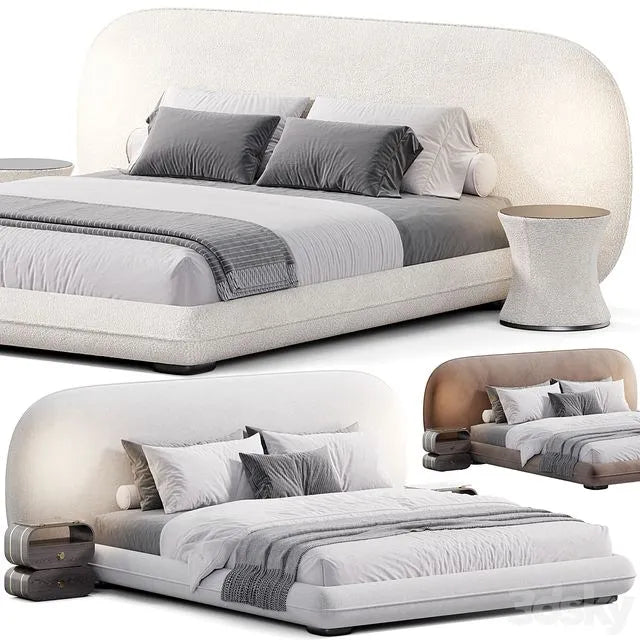 Bari bed by Como Casa 3dsMax Model