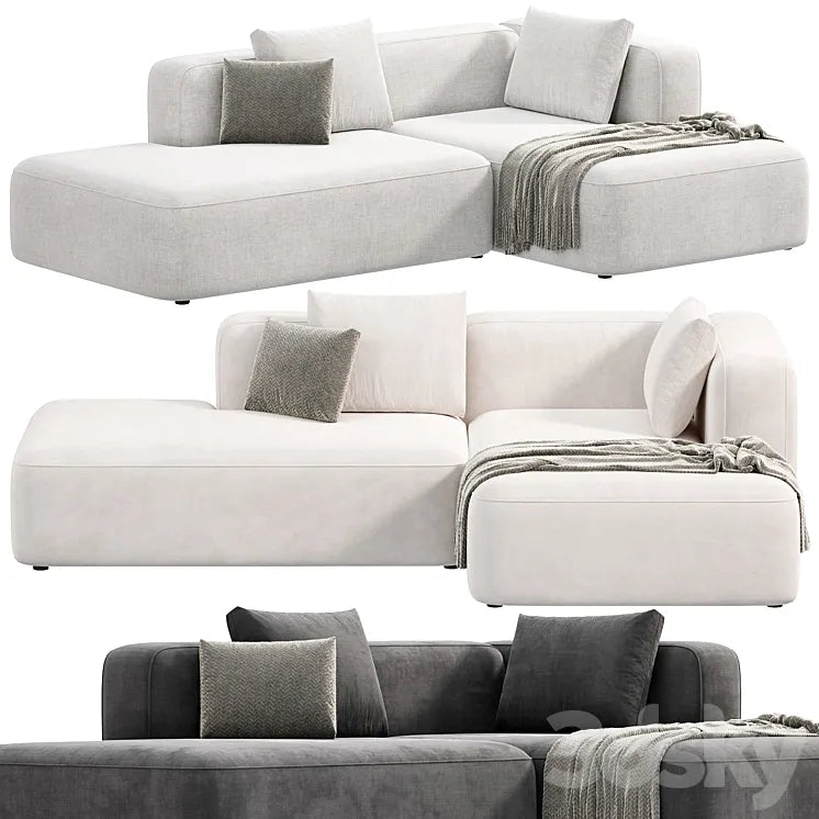 BASECAMP CHAISELOUNGE left Modular Sofa by makenordic 3 3DSMAX Model