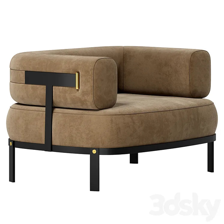 Baxter Belt armchair 3DSMAX Model