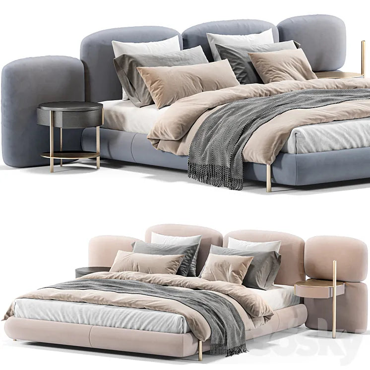 Baxter Stone Bed 3DSMAX Model