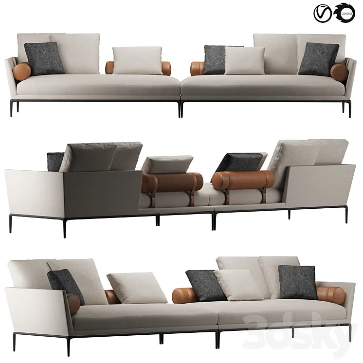 B&B Atoll sofa 3DSMAX Model