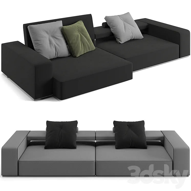 B&B Italia Andy sofa 292 cm 3DSMAX Model
