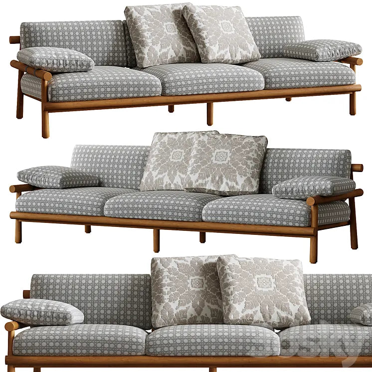 B&B Italia | Ayana 3 seater sofa 3DSMAX Model