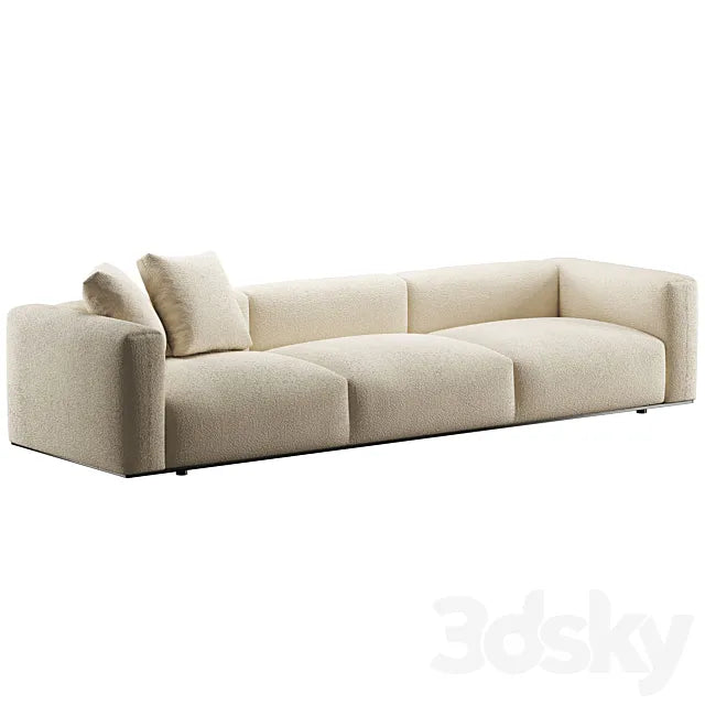 B&B Italia Dambodue 3 seater sofa 3ds Max