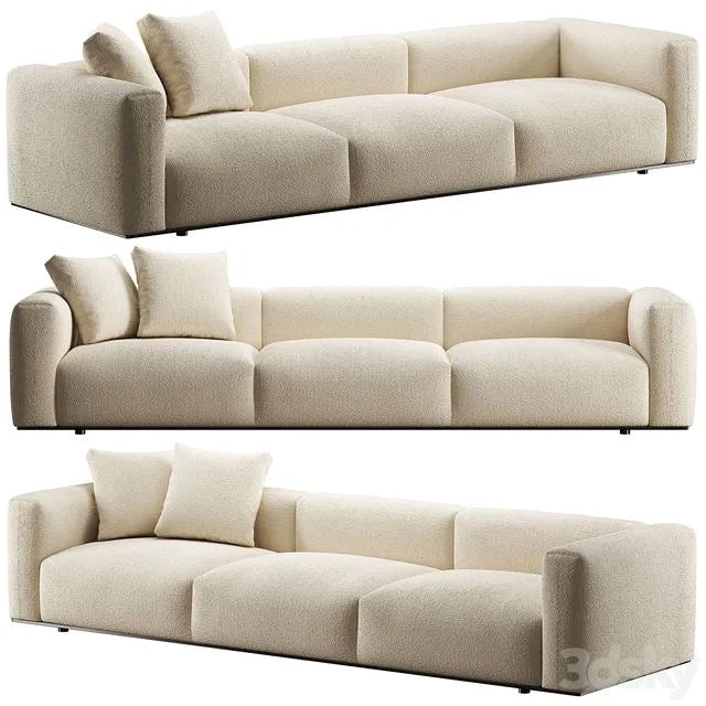 B&B Italia Dambodue 3 seater sofa 3dsMax Model