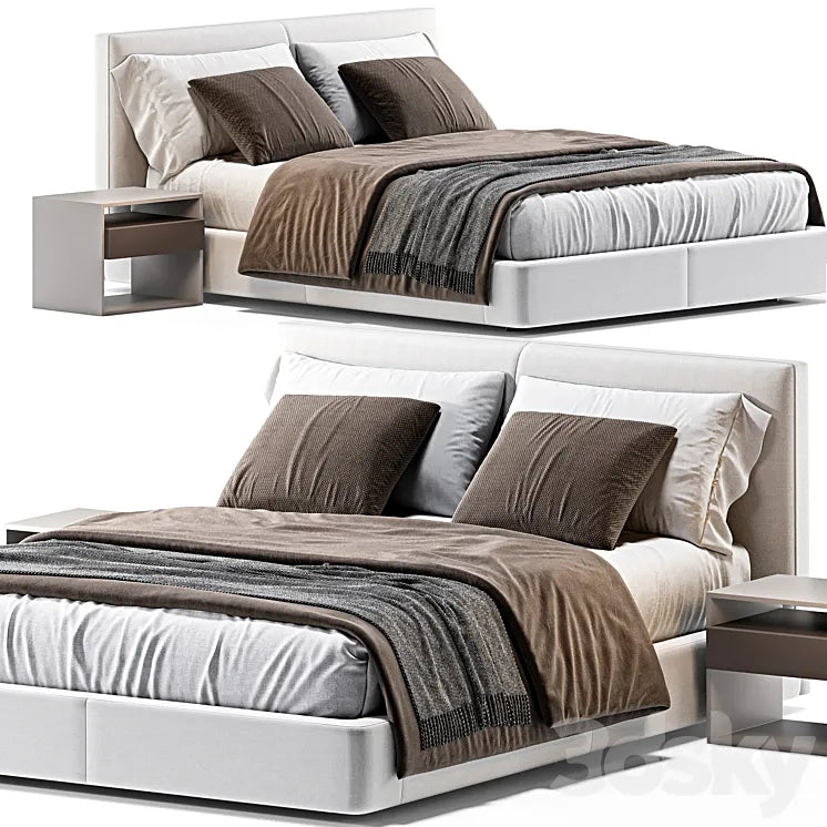 B&B Italia Richard Bed 3DSMAX Model