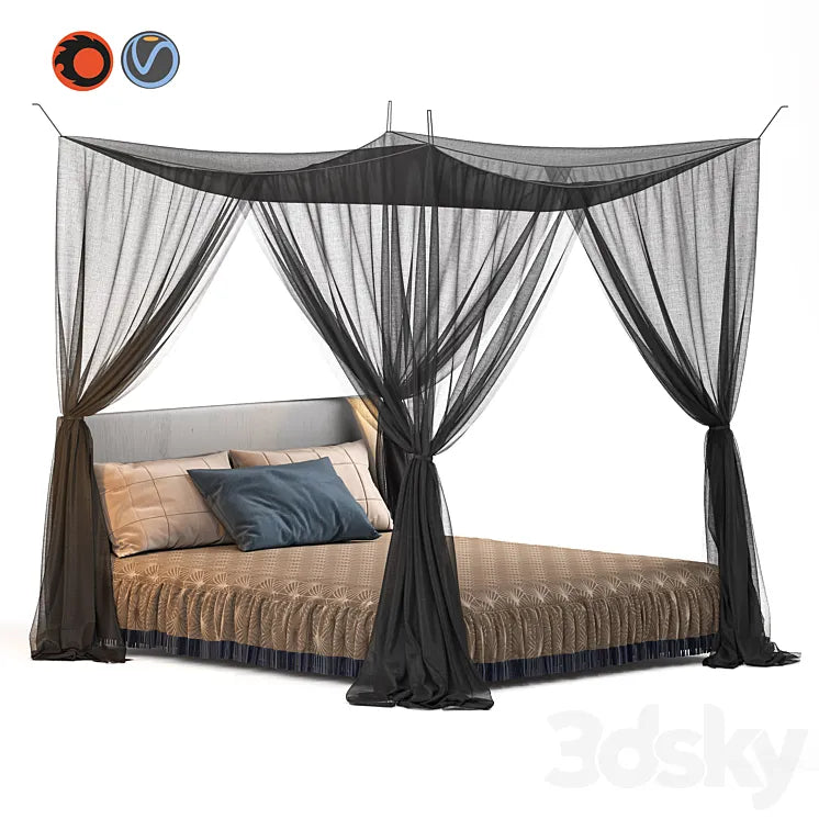 Bed 9 3DSMAX Model
