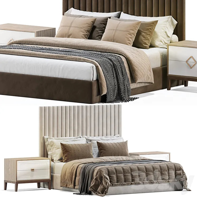 Bed ARONA by cazarina 3DSMAX Model