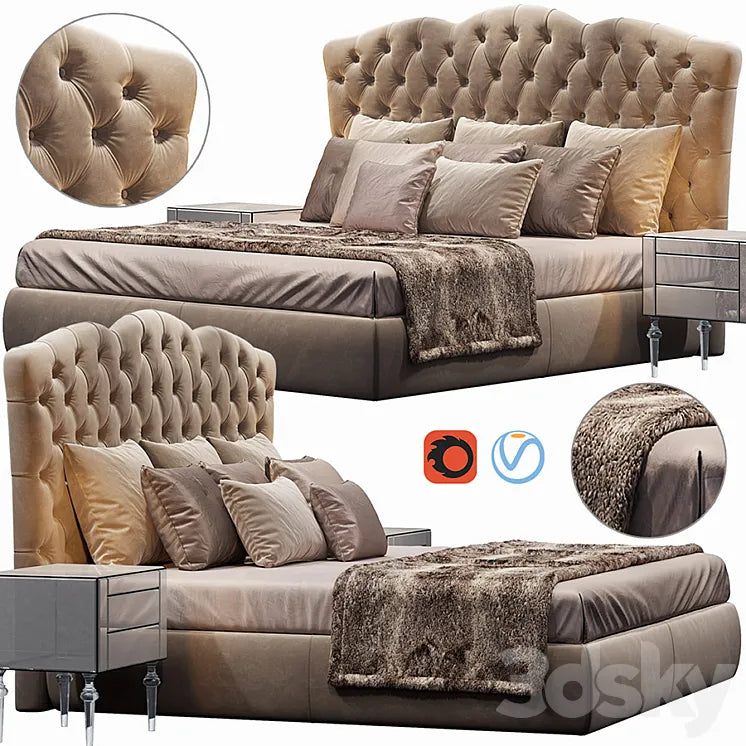 BED EGOIST LETTO DV HOME COLLECTION 3DSMAX Model