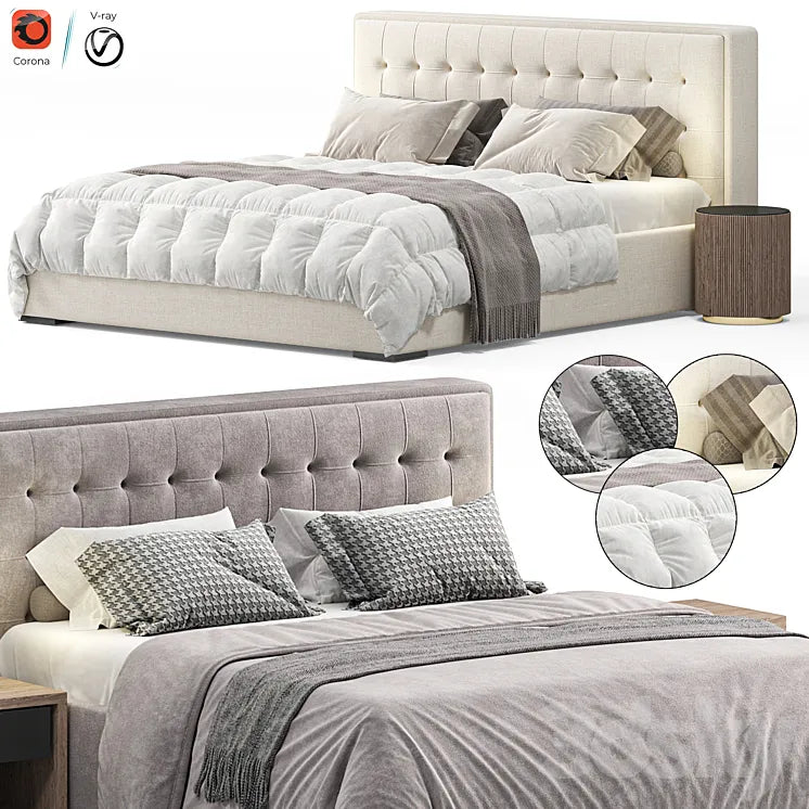 Bed K59 by Delavega 3DSMAX Model