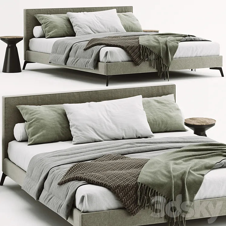 Bed Meridiani Stone Up 3DSMAX Model
