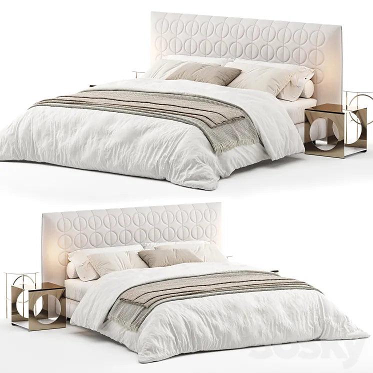 Bed minotti curtis 3DSMAX Model