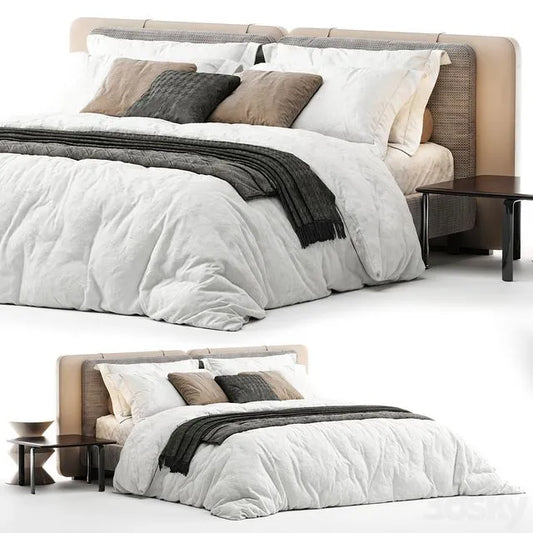 Bed Minotti Tatlin Soft 3dsMax Model