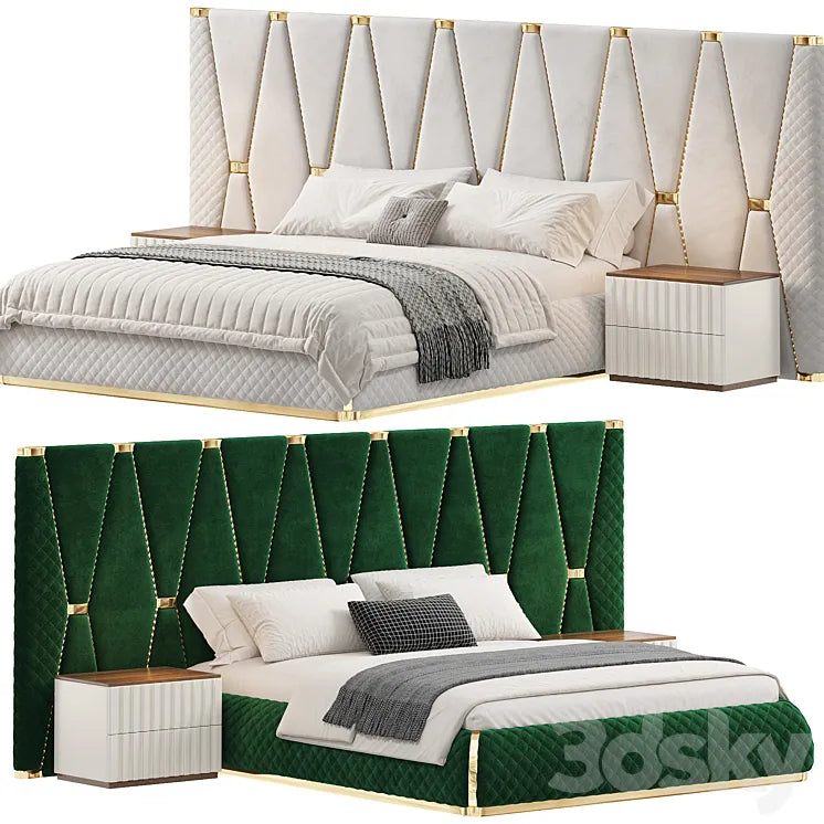 Bed Morocco two by Elve luxory 3DSMAX Model
