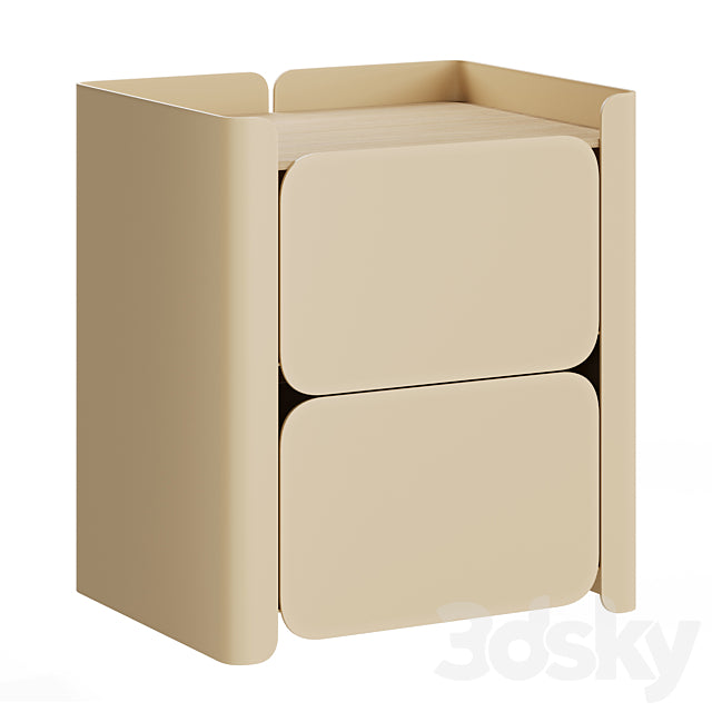 Bedside table Lirio by Hiro 3ds Max