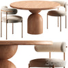 BELL TABLE and CB2 CHAIR 3DSMAX Model