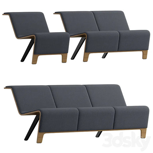 Bench Sellex Back 3DSMAX Model