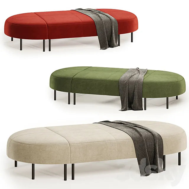 Bench VARIETY 8 seater 3ds Max