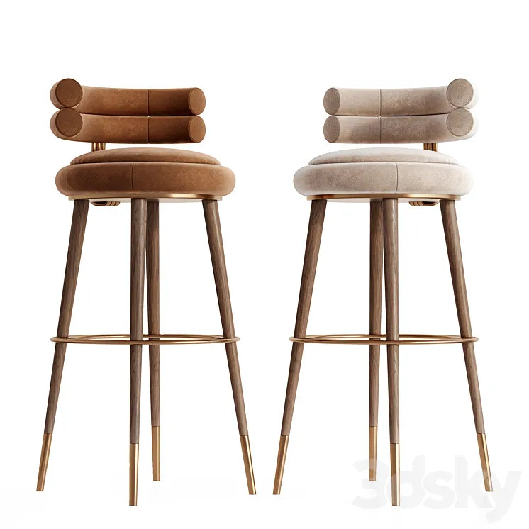 Betsy Bar Chair - Mezzo Collection 3DSMAX Model