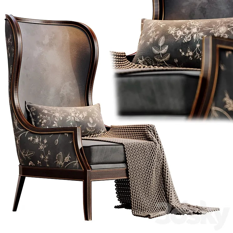 Beverly Colette Occasional ArmChair 3DSMAX Model