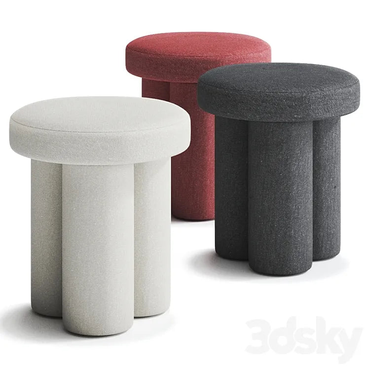 BIG FOOT Fabric stool by 101 Copenhagen 3DSMAX Model