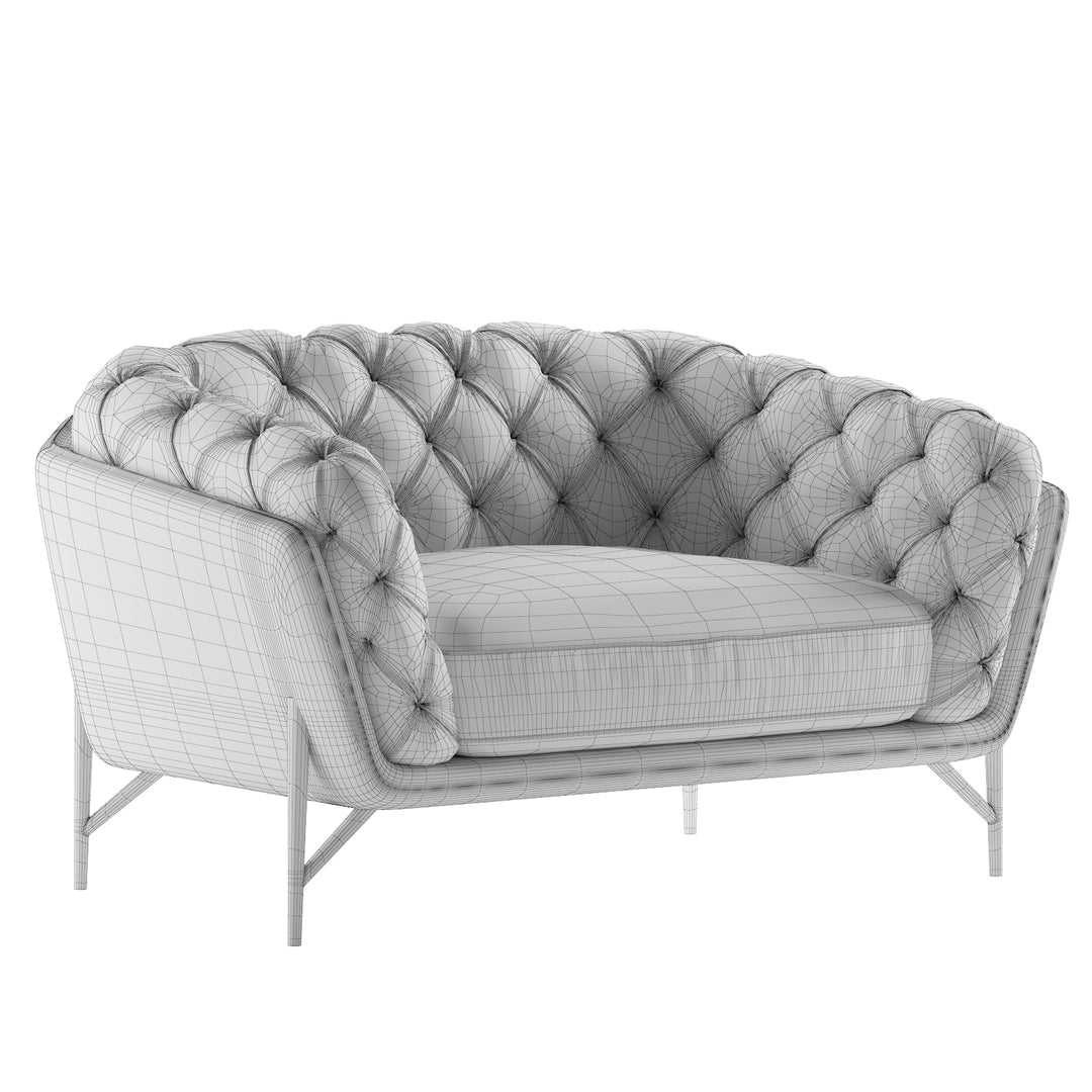 Sillón Calia Italia art nouveau modelo 3d