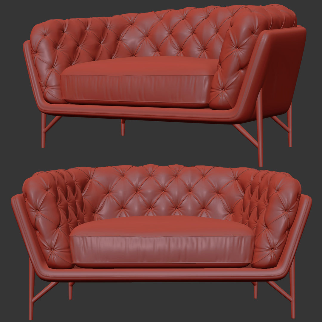 Sillón Calia Italia art nouveau modelo 3d