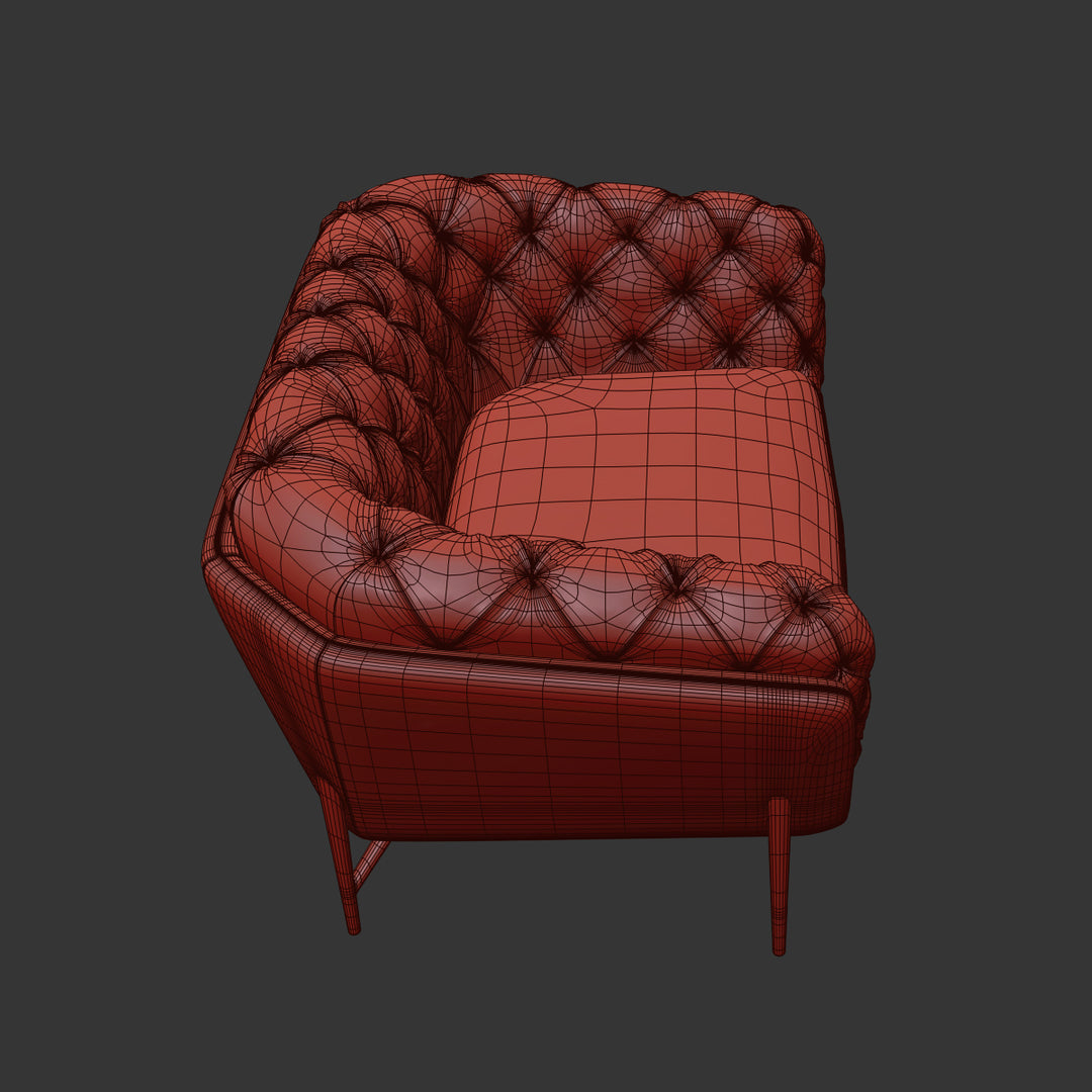 Sillón Calia Italia art nouveau modelo 3d